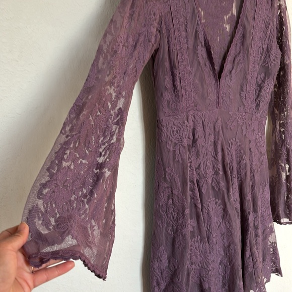 Free People reign over me dress bell sleeve - Picture 15 of 15